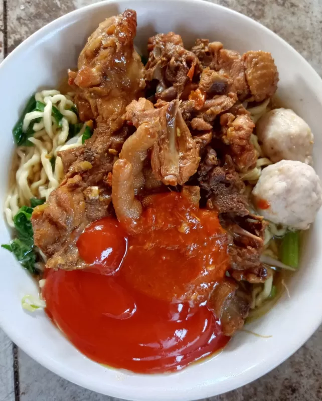 Mie ayam ceker